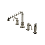 Waterworks RW Atlas High Profile Kitchen Faucet with Spray in Brass