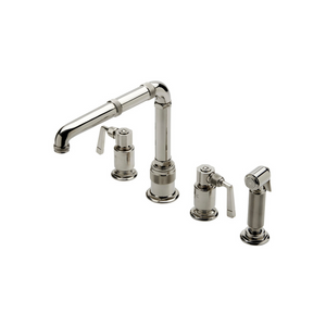 Waterworks RW Atlas High Profile Kitchen Faucet with Spray in Brass