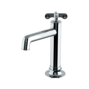 Waterworks Henry One Hole High Profile Bar Faucet , Metal Cross Handle in Chrome