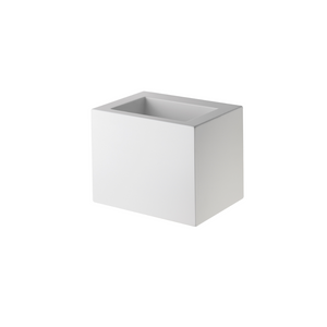 Waterworks .25 Rectangular Single Wall Mounted Corian Lavatory Sink 26" x 18 1/2" x 19 1/2" in Matte White