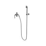 Waterworks Dash Handshower on Hook with Diverter and Cross Handle in Matte Nickel