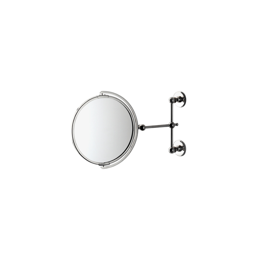 Waterworks Crystal Wall Mounted 6 1/4" Magnifying Extension Mirror in