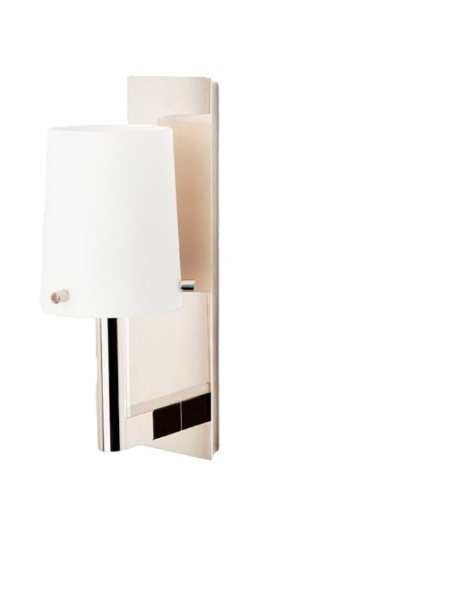 Waterworks Catia Mini Wall Mounted Single Arm Sconce with Shade in Nickel