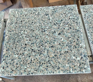Waterworks Portlandia Terrazzo Liscia Field Tile 24 x 24 x 3/4 in Derry Antiqued