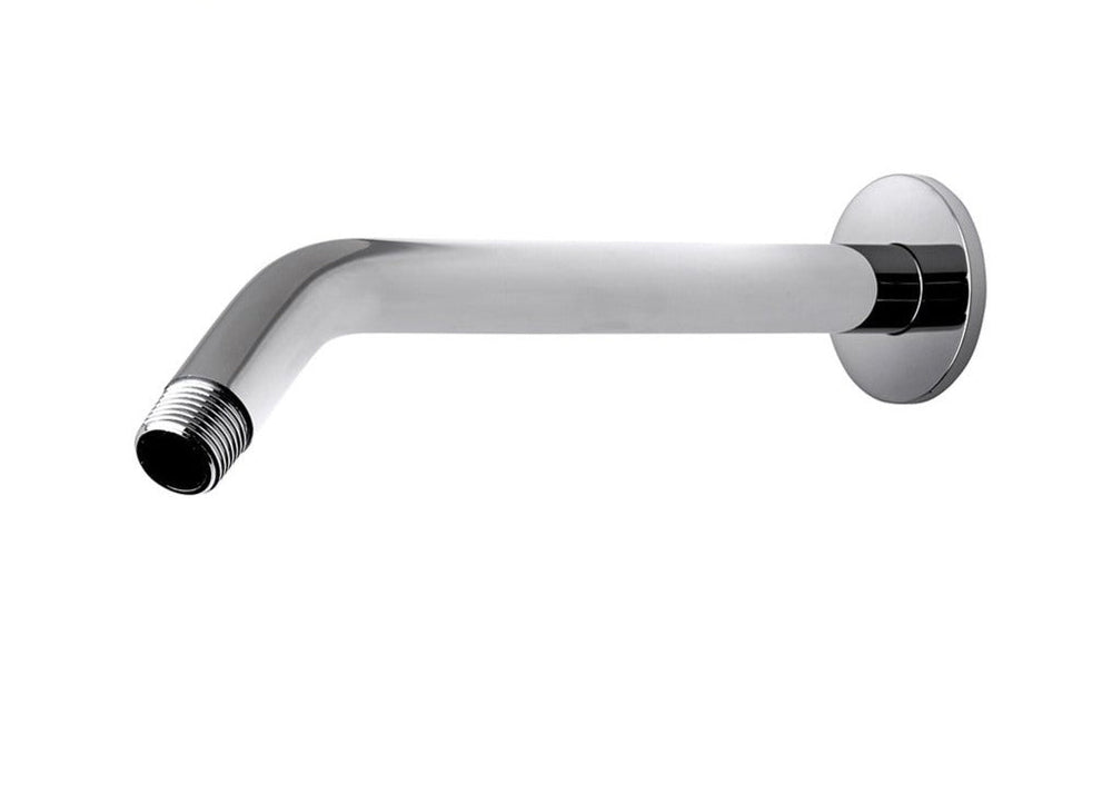 Waterworks Decibel Wall Mounted Shower Arm and Flange in Nickel