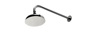 Waterworks Easton Classic Wall Mounted 8" Shower Rose, Arm and Flange in Nickel