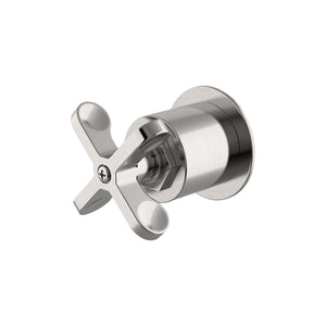 Waterworks Henry Volume Control Valve Trim with Cross Handle in Chrome