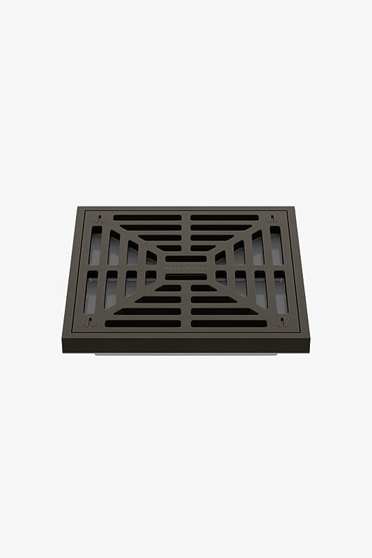 Waterworks Universal Shower Drain Cover in Dark Brass