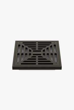 Waterworks Universal Shower Drain Cover in Dark Brass