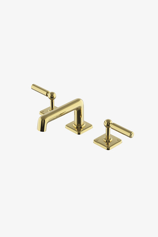 Waterworks Ludlow Lavatory Faucet with Lever Handles in Brass