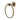 Waterworks Henry 6 1/2" Wall Mounted Towel Ring in Antique Brass