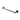 Waterworks Transit 12" Single Metal Towel Bar in Matte Black
