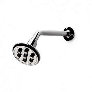 Waterworks .25 4 1/4" Shower Head, Arm and Flange with Fixed Spray in Nickel