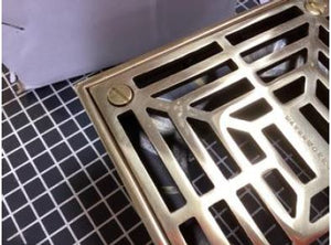 Waterworks Universal Shower Drain Cover Only in Brass