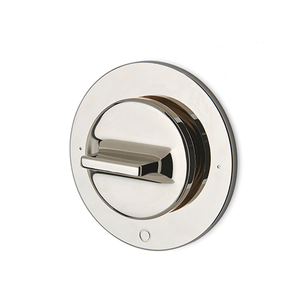 Waterworks Formwork Two Way Diverter Valve Trim for Thermostatic System with Metal Knob Handle in Matte Gold