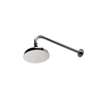 Waterworks Easton Classic Wall Mounted 8" Shower Rose, Arm and Flange in Matte Nickel