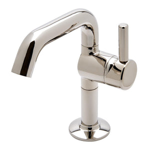 Waterworks .25 Kitchen High Profile Bar Faucet, Short Metal Handle in Chrome