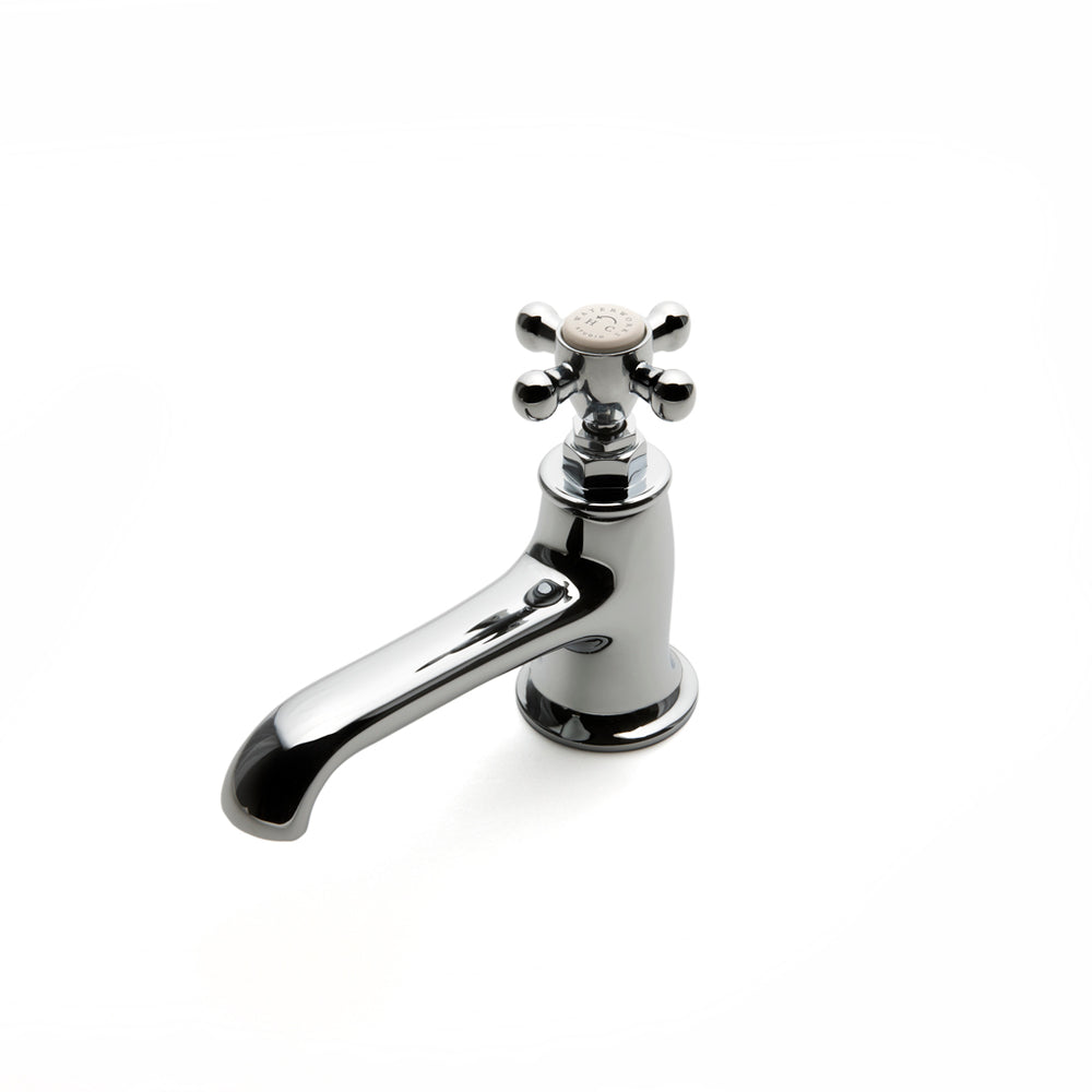 Waterworks Highgate One Hole Lavatory Faucet with Cross Handle in Nickel