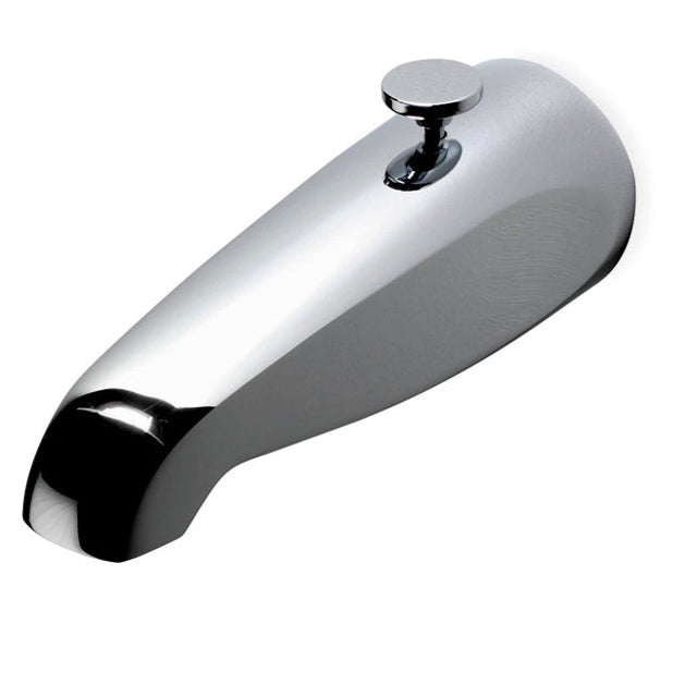 Waterworks Universal Wall Mounted Tub Spout With Diverter in Chrome