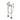 Waterworks Ludlow Freestanding Exposed Tub Faucet with Handshower and Metal Cross Handles in Chrome