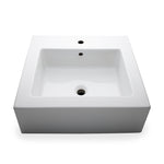 Waterworks Larsen Rectangular Porcelain Lavatory Sink (3 Hole) Double Glaze in White