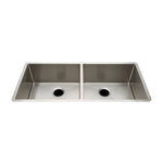 Waterworks Kerr 35 3/4" x 18 1/2" x 10 5/8" Twin Stainless Steel Kitchen Sink with Rear Drains