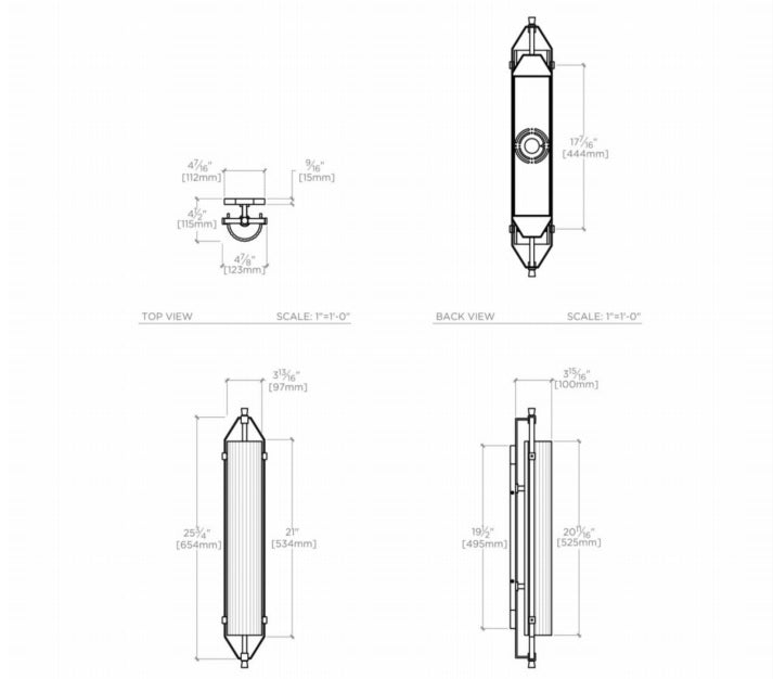 Waterworks Addair Wall Mounted Double Sconce in Nickel