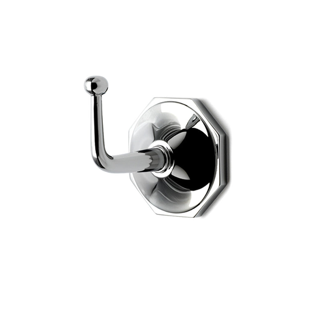 Waterworks Roadster Single Robe Hook in Nickel