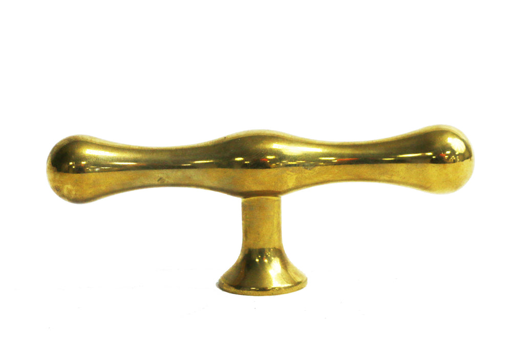 Waterworks Cushing 4" Pull in Brass