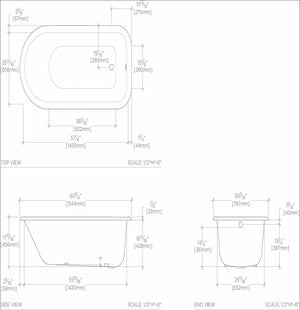 Waterworks Savoy Oval Cast Iron Bathtub in Primed with Tub Feet