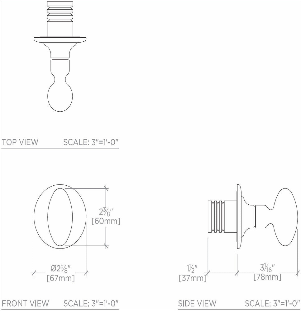 Waterworks Opus Volume Control Valve Trim with Crystal Egg Handle in Matte Nickel