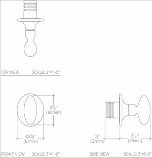 Waterworks Opus Volume Control Valve Trim with Crystal Egg Handle in Matte Nickel