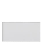 Waterworks Campus Field Tile 3" x 6" Bullnose Single (Short) in White Glossy Solid