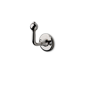 Waterworks Crystal Single Robe Hook in Nickel