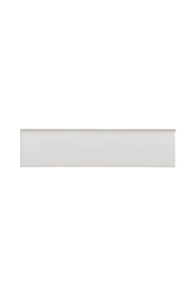Waterworks Cottage Field Tile 3 x 12 Bullnose Single (Long) in Magnus Glossy Solid