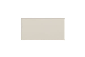 Waterworks Campus Field Tile 3" x 6" Bullnose Single (Short) in Off White Matte