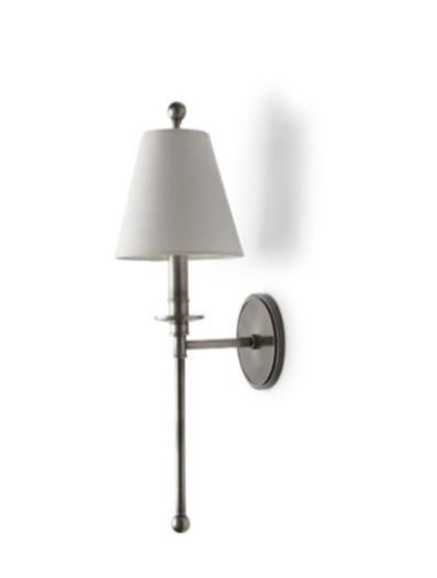 Waterworks Newell Single Arm Sconce in Nickel