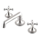 Waterworks Dash Low Profile Lavatory Faucet with Metal Cross Handles in Matte Nickel