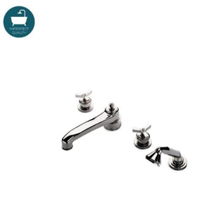 Waterworks Aero Low Profile Tub Filler with Handshower in Nickel