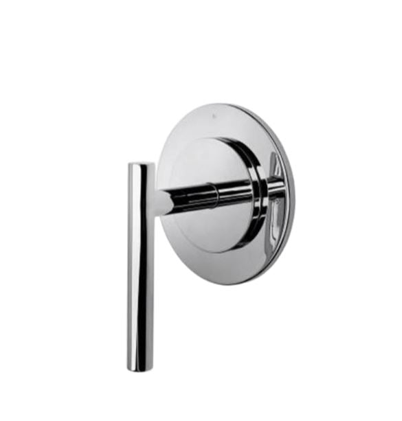 Waterworks Decibel Two Way Diverter Valve Trim for Pressure Balance with Modern Dot and Metal Lever in Chrome
