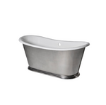 Waterworks Candide 66" x 27" x 27" Freestanding Oval Cast Iron Bathtub Primed