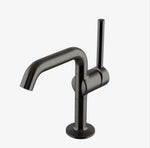 Waterworks .25 One Hole High Profile Bar Faucet, Short Metal Handle in Dark Nickel