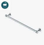 Waterworks Crystal 23" Single Metal Towel Bar in Chrome