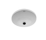 Waterworks Manchester Undermount Oval Vitreous China Lavatory Sink Single Glazed 20 1/2" x 17" x 8" in Cool White