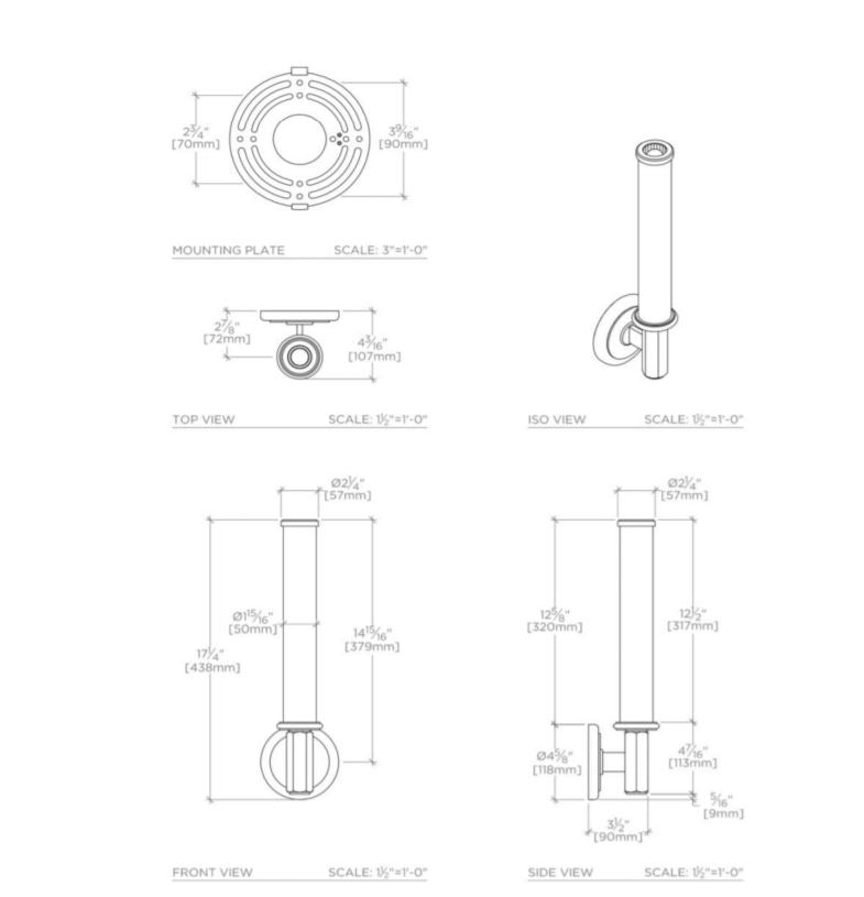 Waterworks Regulator Wall Mounted Single Sconce with Fluted Glass Shade in Nickel