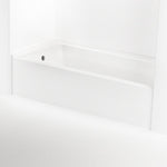 Waterworks Durham II 60" x 32" x 18" Apron Acrylic Bathtub with Left Hand Drain in Glossy White