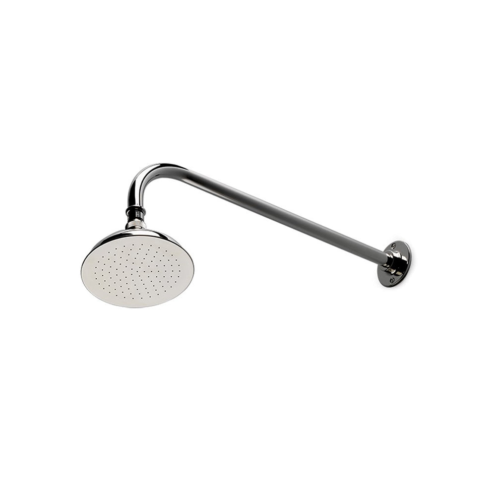 Waterworks Easton Classic Wall Mounted 6" Shower Rose, Arm and Flange in Matte Nickel For Sale Online