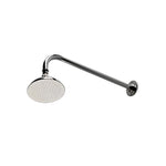 Waterworks Easton Classic Wall Mounted 6" Shower Rose, Arm and Flange in Matte Nickel