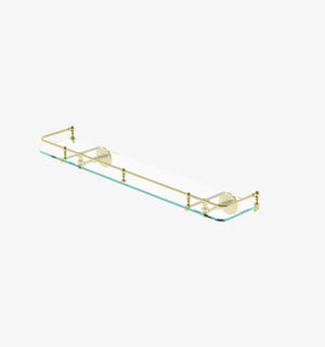 Waterworks Etoile Single Tier Shelf in Brass