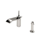 Waterworks Formwork One Hole High Profile Kitchen Faucet, Metal Joystick Handle and Spray in Chrome